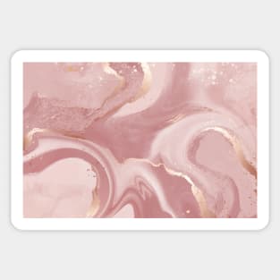 Liquid Cream Marble Shapes Geometric Abstract Pattern Sticker